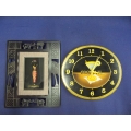 Lot of Jamaican Wall Ornament and Cocktail Wall Clock